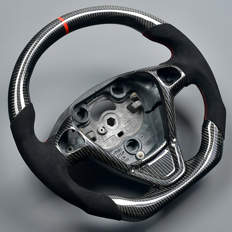 For Ford Forrest Kuga Edge Focus Carnival Mondeo carbon fiber steering wheel Car steering wheel upgrade and modification