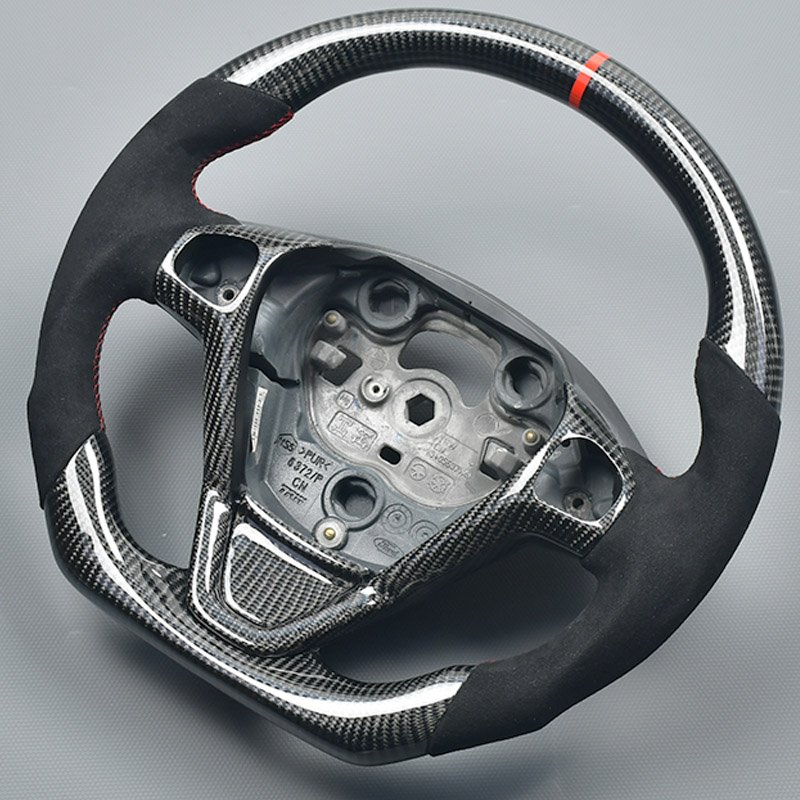 For Ford Forrest Kuga Edge Focus Carnival Mondeo carbon fiber steering wheel Car steering wheel upgrade and modification