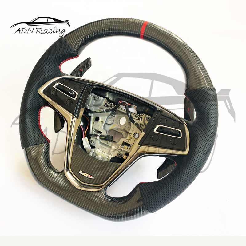 FORGED Carbon Fiber Custom Car Steering Wheel For CADILLAC CTS CTS-V 2014+