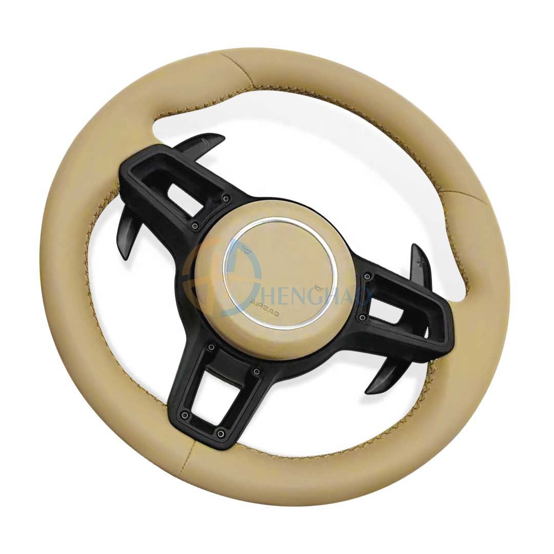 Customized Car Steering Wheel Fit For Porsche Cayenne 718 991 911 Cayman Panamera Macan Upgraded Leather Steering Wheel