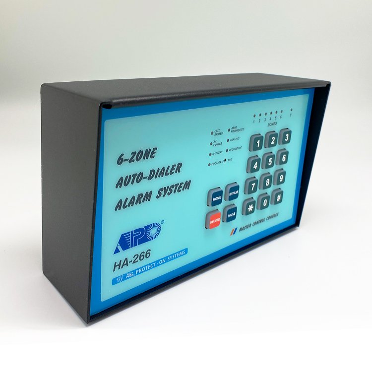 Wired Alarm System Home Security 6-Zone Mini Size Smart Burglar Alarm System with Auto-Dialer