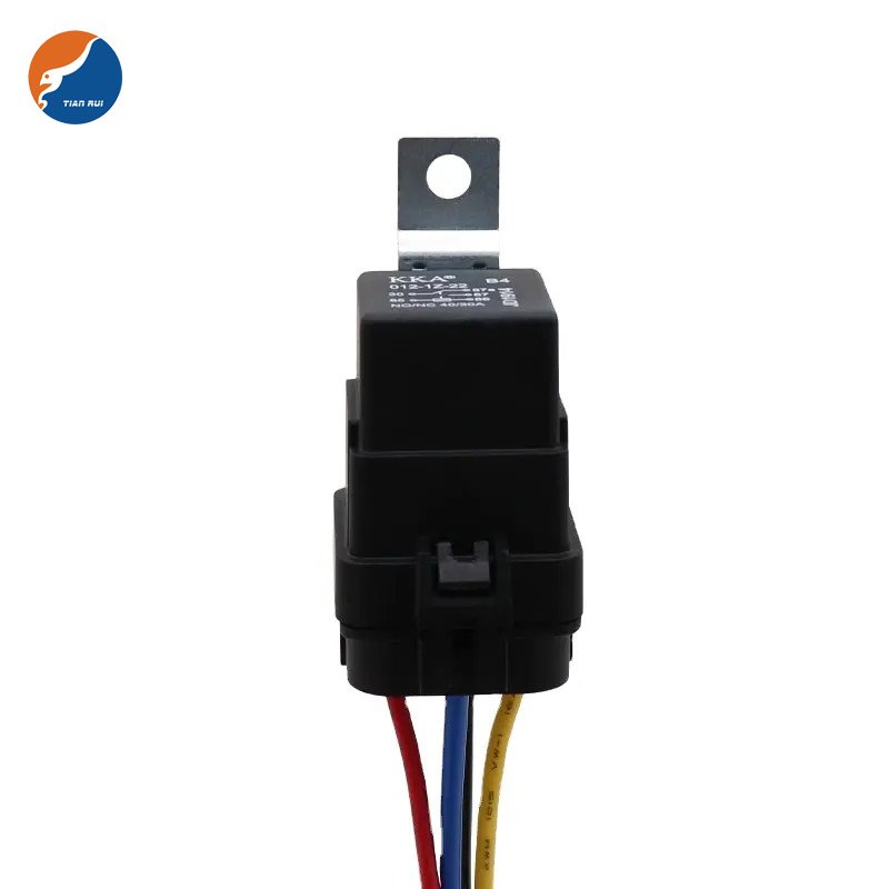 KKA-B4 40A 12V 5pin Universal Automotive Relay and Harness Kit Waterproof with Metal Bracket, JD1914 Car Relay