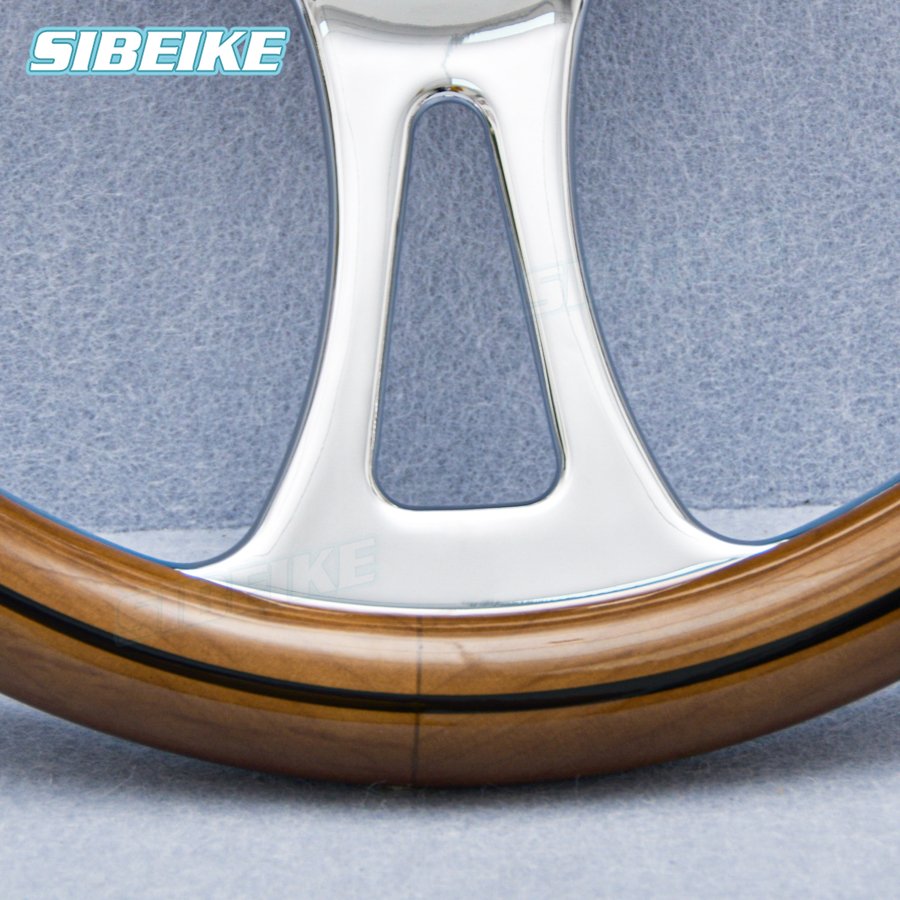 14inch Real Wood Classic Steering Wheel Vintage Retro Car Sports Tuning Wheel