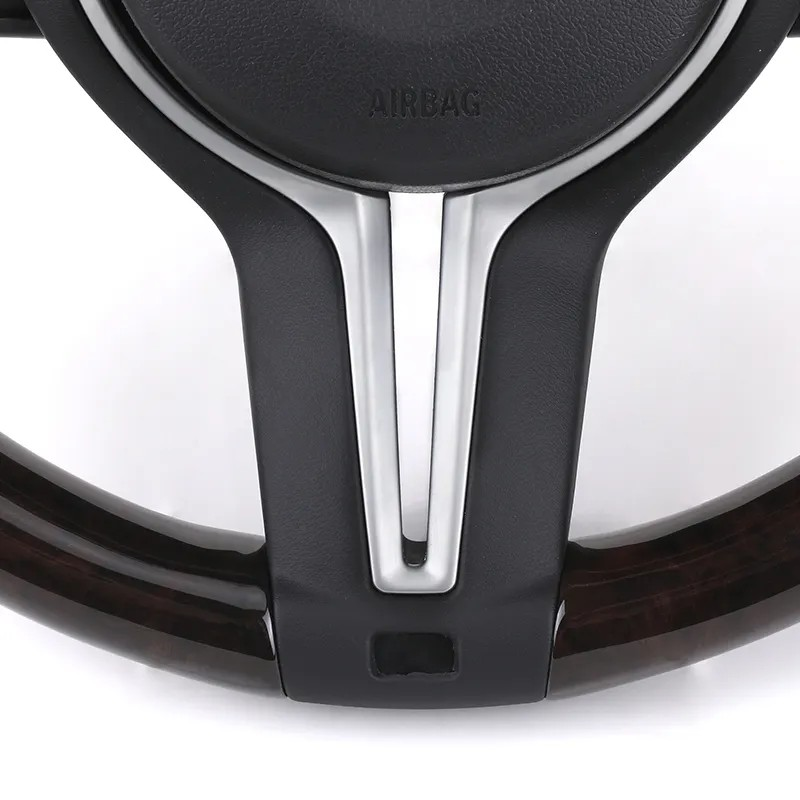 M Sport Wooden Flat Bottom Alcantara LED Steering Wheel for BMW F06 F10 F11 F22 F30 F32 F36 X5 F15 E70 X6 E71 E90 F80 M3 F82 M4