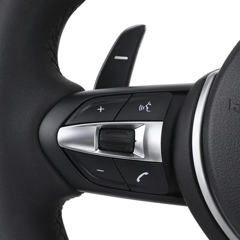 M Sport Wooden Flat Bottom Alcantara LED Steering Wheel for BMW F06 F10 F11 F22 F30 F32 F36 X5 F15 E70 X6 E71 E90 F80 M3 F82 M4