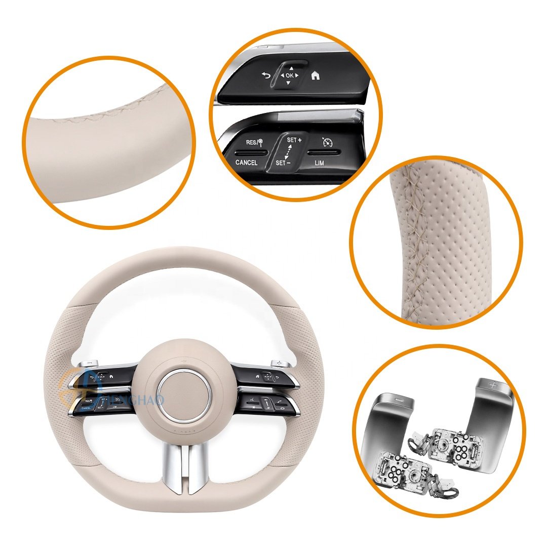 Custom Dragonfly Leather Steering Wheel For Mercedes Benz C-Class E-Class G-Class W205 W463 W166 W204 AMG Sports Steering Wheel