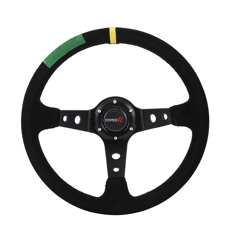 Universal 350mm mm Frosted Suede Racing Sport Steering Wheel classic Drift car steering wheel