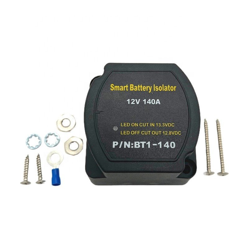 DC 12V Smart Automatic Auto Dual Battery Isolator Vsr Relay 140A for caravan Marine RV Boat