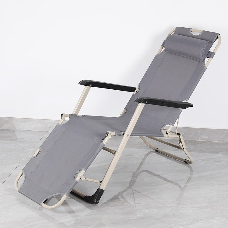 Multi-functional Armrest Beach Chair Outdoor Camping Chair Portable Folding Beach Lounge Chair
