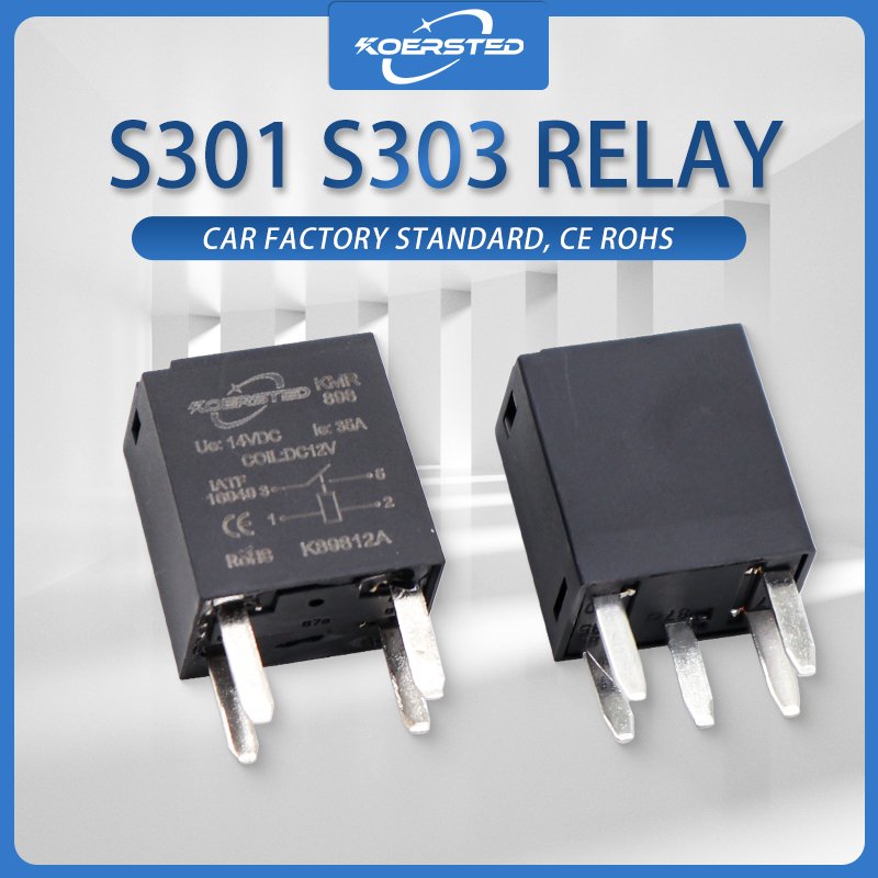 KS301 35A Plug-In ISO Micro Relay New 12V 24V Mini Needle Pin for Automotive Auto Relays