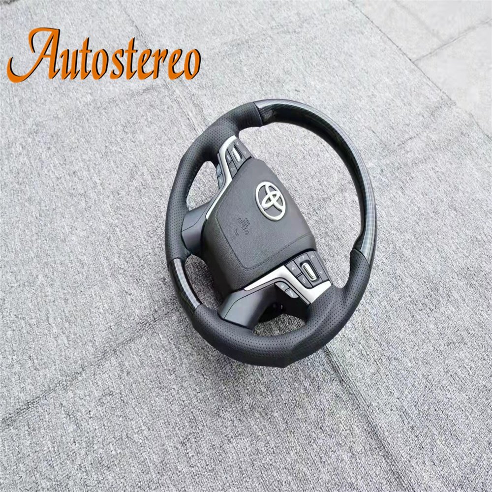 Car Style Steering Wheel For TOYOTA LAND CRUISER LC200 2008-2020 VX GX Size Prado 150 2010-20 Control Coupe Version Suitable SP