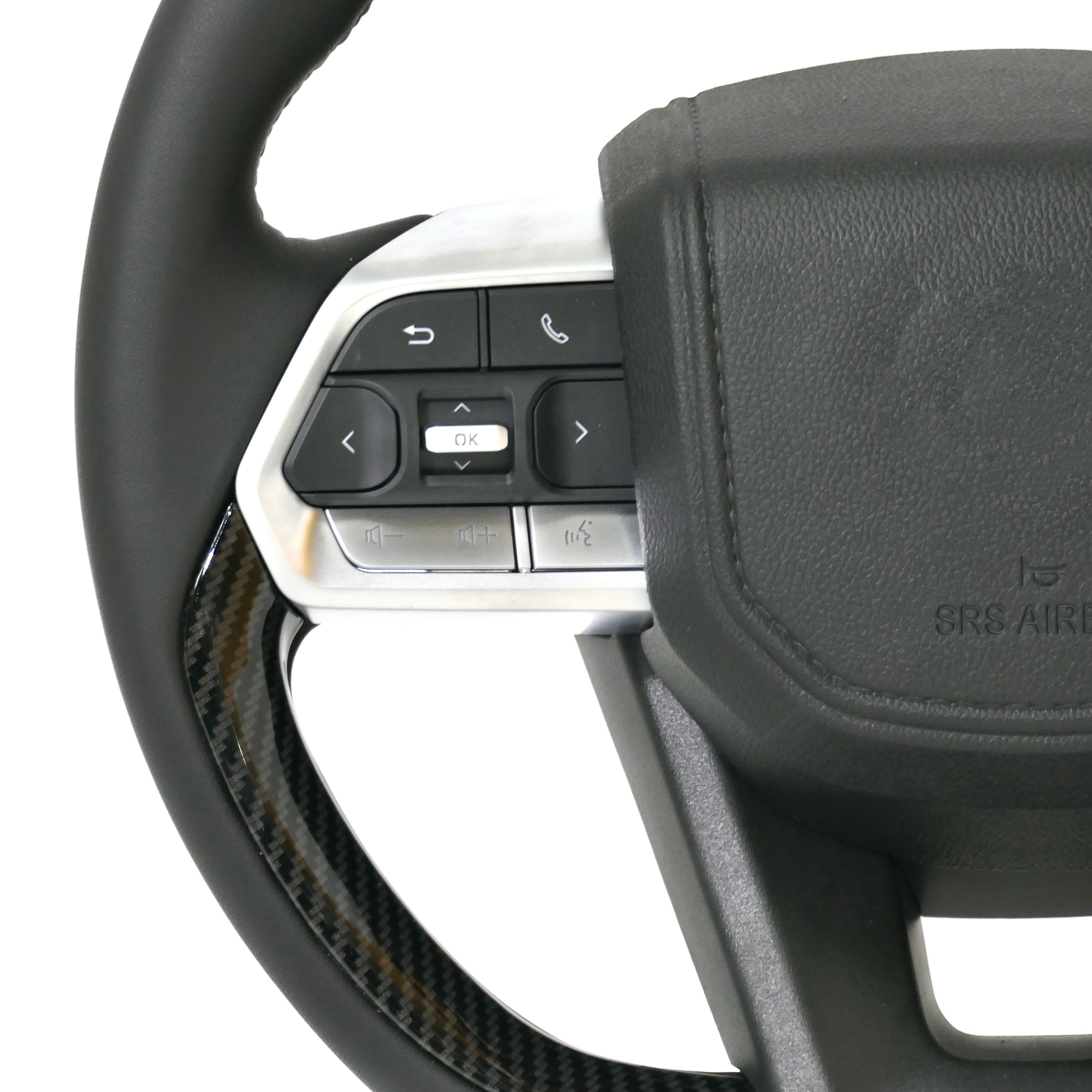 Custom LC300 Carbon fiber car steering wheel to fit Toyota Land Cruiser lc100 fj79 lc200 Prado 2010-2017 fj70 fj79 fj76