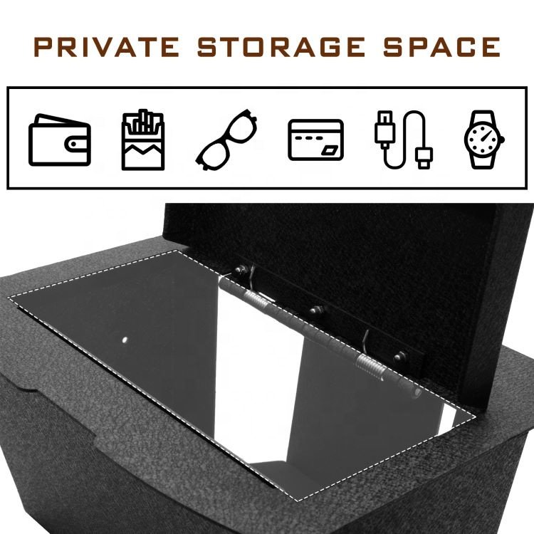 Tuojue Metal Console Storage Lock Box Interior Security Gun Safe Vault Insert Compatible Dodge Ram 1500 2009-2018 Pickup Truck