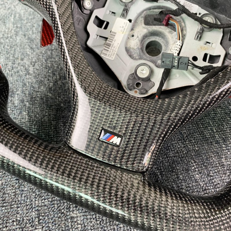 Upgrade Custom Carbon Fiber Steering Wheel with Correction Mark Car Accessory for BMW X5 X6