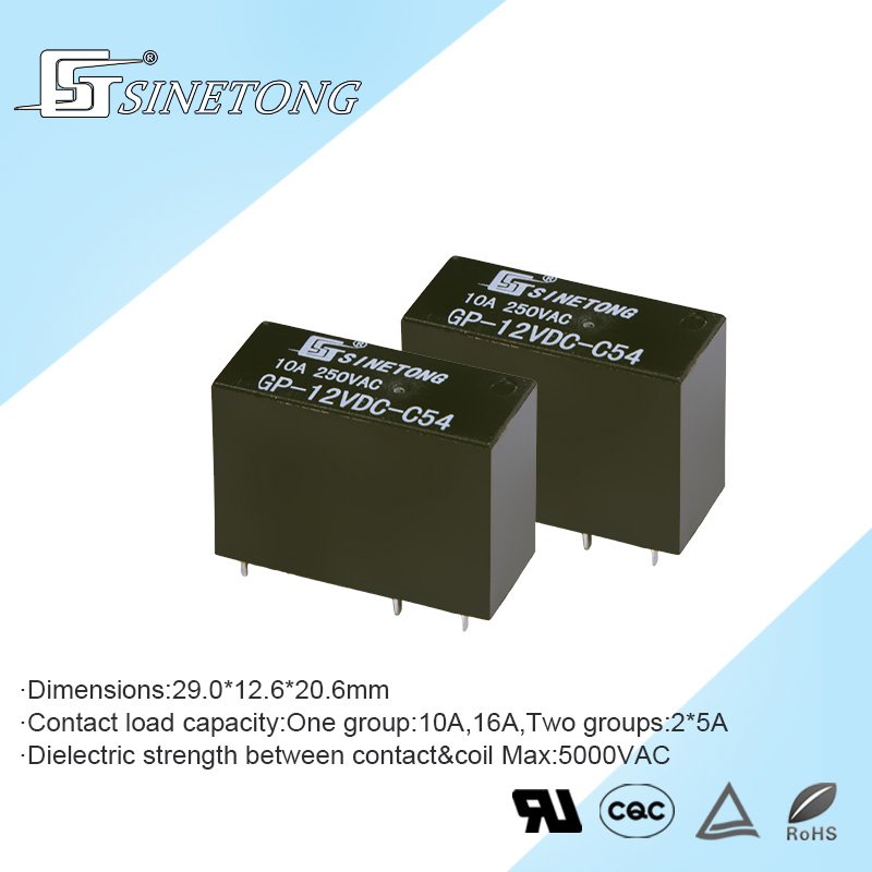 GP 12VDC 5pins Motor Controller Relay With CQC TUV