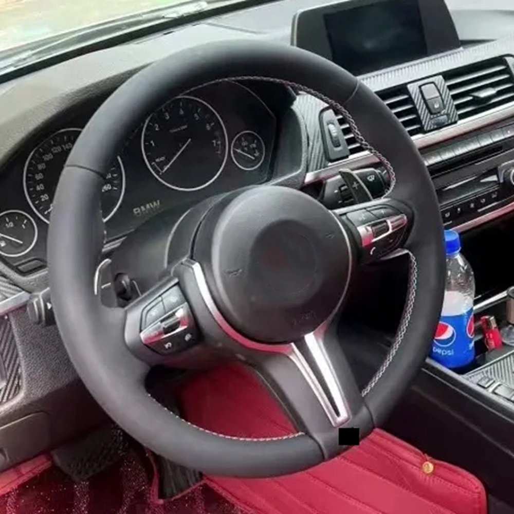 Custom Leather Auto Car Steering Wheel For BMW F01 F02 F03 F04 F06 F07 F10 F11 F12 F15 F16 F18 F20 F25 F26 F30 F32 E60 M3 M5 M6