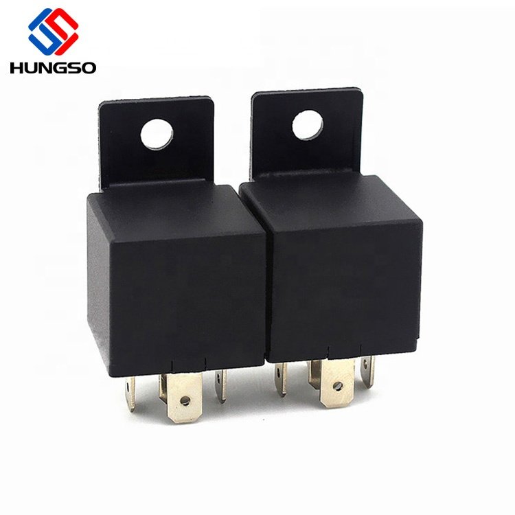 Universal Type Automobile Relay Car 1Z 5PIN SPDT 24v 40a Auto Relay With Plastic Bracket