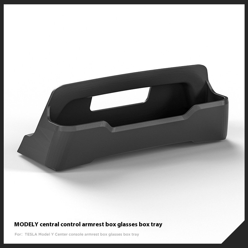Silicone Armrest Case With Glasses Tray and Mobile Phone Storage Box Central Control Car Accessories for Tesla Model Y