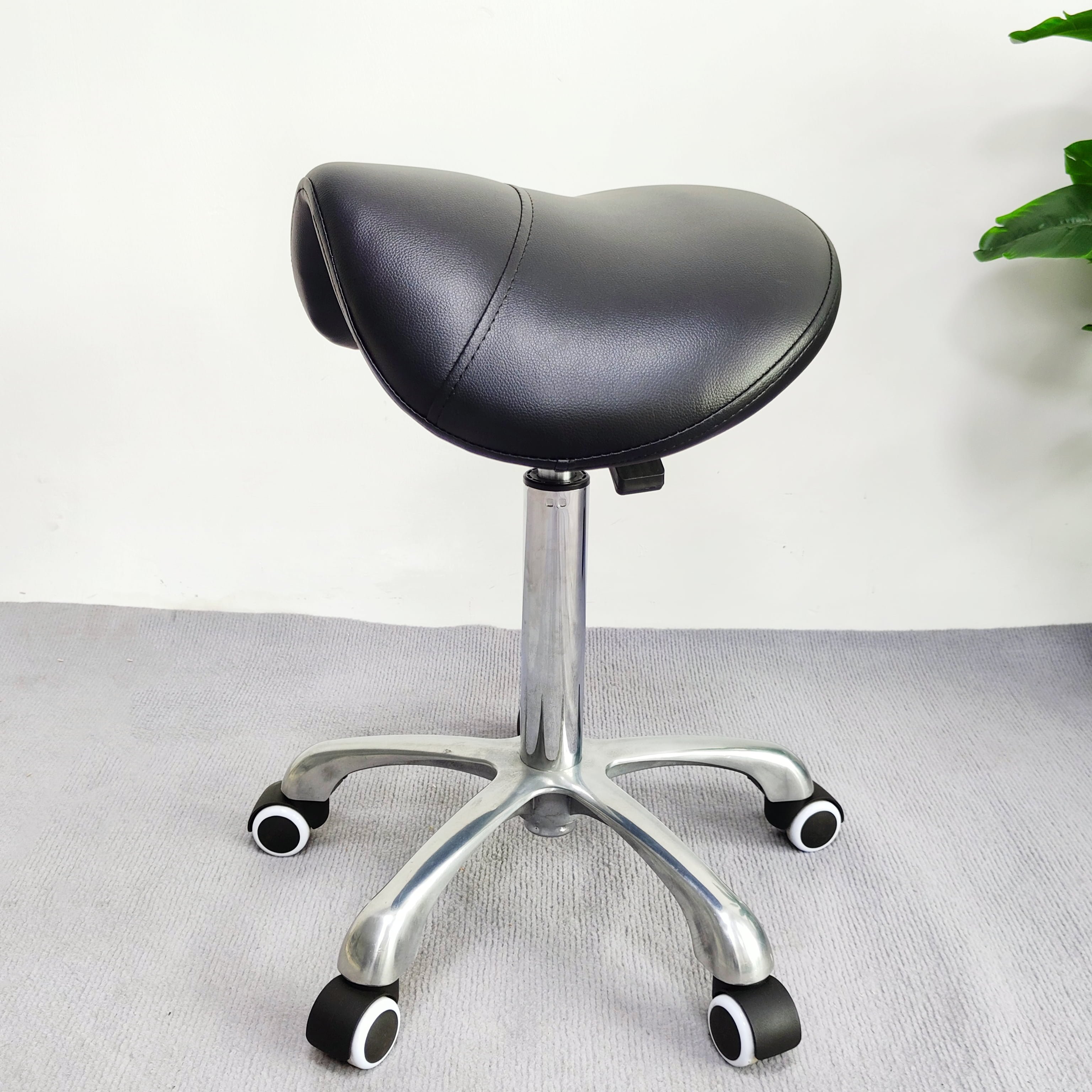 Foshan Factory Ergonomic Saddle Seat Stool Office Chair With Adjustable Backrest Medical Stool Dental Assistant Stool