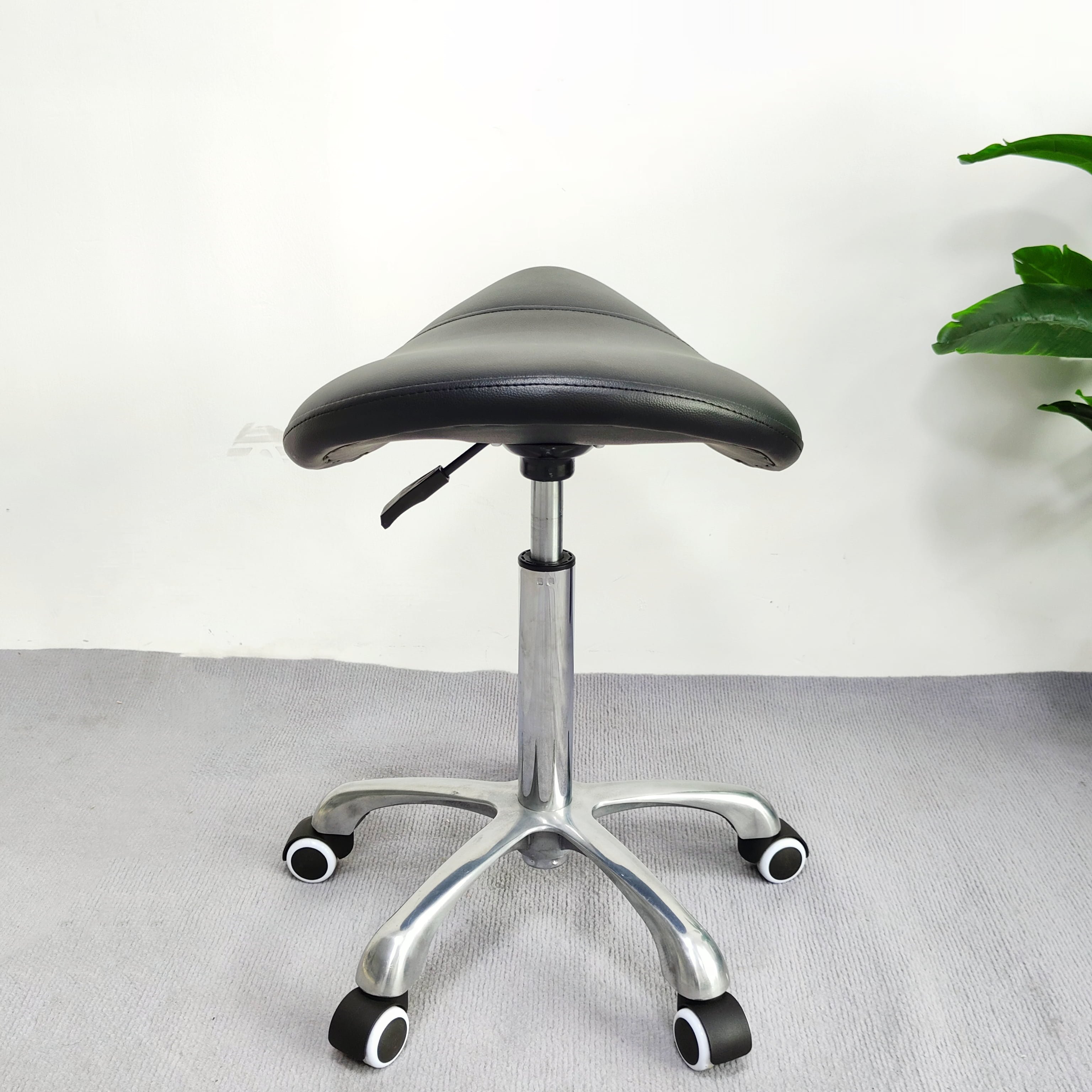 Foshan Factory Ergonomic Saddle Seat Stool Office Chair With Adjustable Backrest Medical Stool Dental Assistant Stool