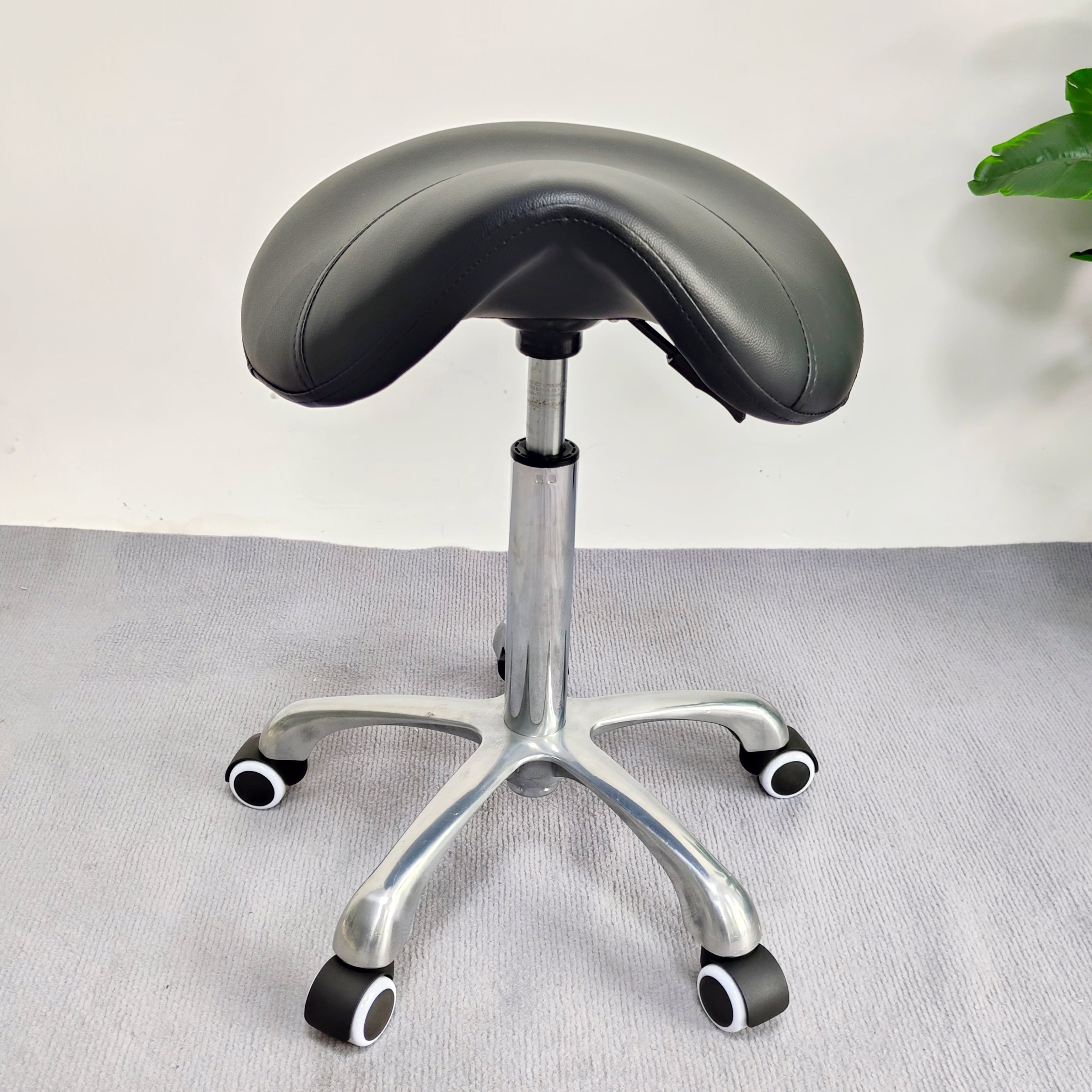 Foshan Factory Ergonomic Saddle Seat Stool Office Chair With Adjustable Backrest Medical Stool Dental Assistant Stool
