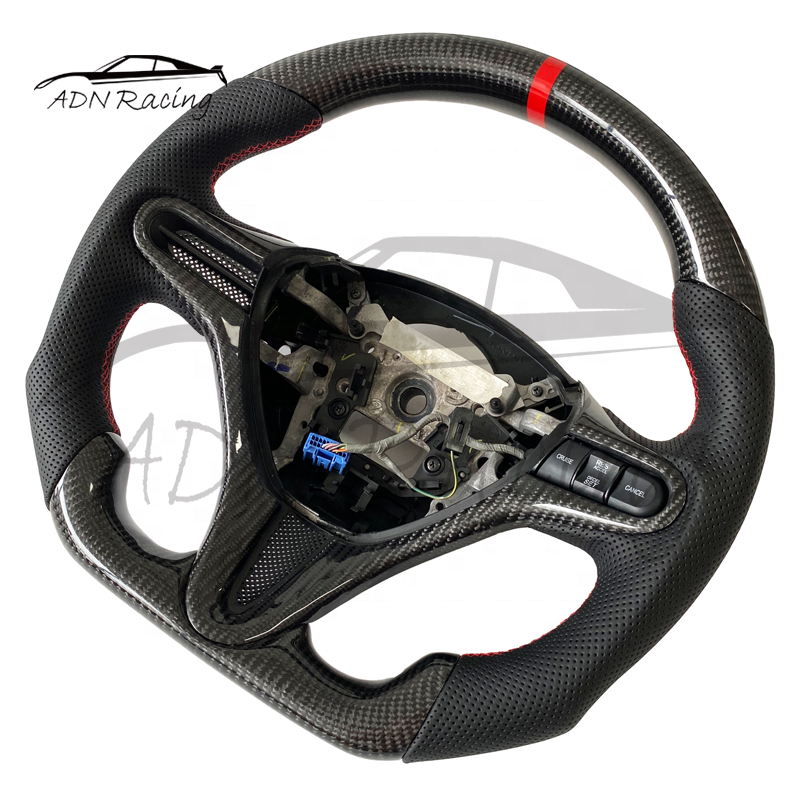 Racing Sport Carbon Fiber Steering Wheel For HONDA CIVIC 2006 2007 2008 2009 2010 2011
