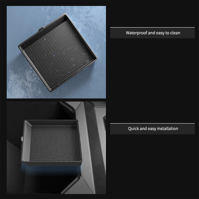 For 24 Models of Tesla Cybertruck Non-Slip Silicone Pad Armrest Box Interior Accessories