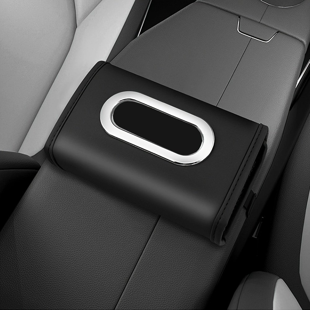 Cross-border Hot Car Seat Back Paper Bag Cover Car Armrest Tissue Box With Elastic Car Tissue Box Wholesale