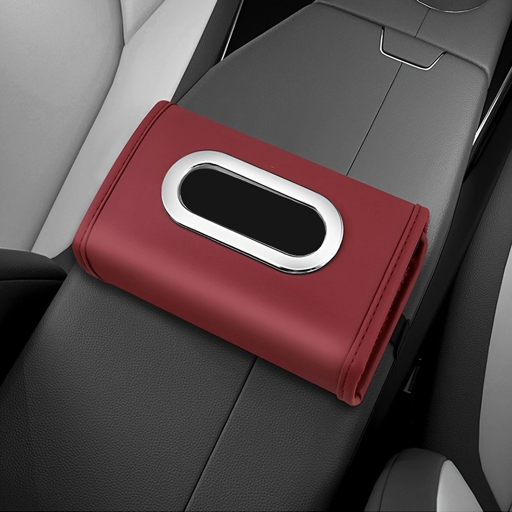 Cross-border Hot Car Seat Back Paper Bag Cover Car Armrest Tissue Box With Elastic Car Tissue Box Wholesale