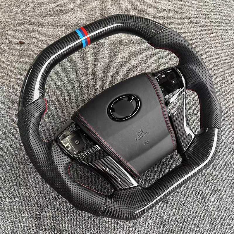 High Quality D-Shape Alcantara Leather Steering Wheel Carbon Fiber Modification for Toyota REIZ 2010-2013 Cars