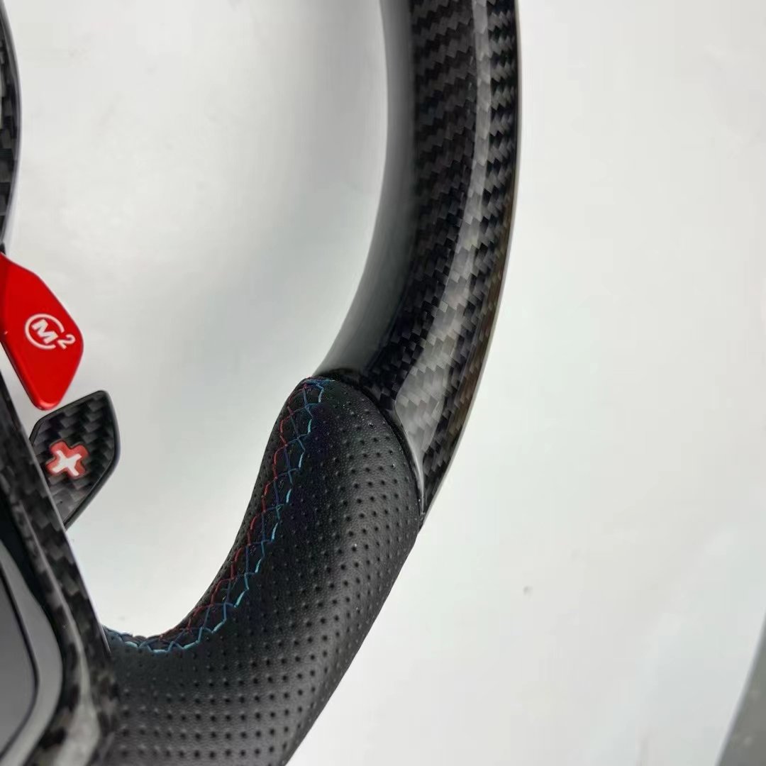Carbon Trim Upgrade Steering Wheel for BMW G20 G30 G80 G82 G42 M4 F82 M5 F90 M3 F80 X5 F95 X6 F96 X3M F97 M8 F92 customization