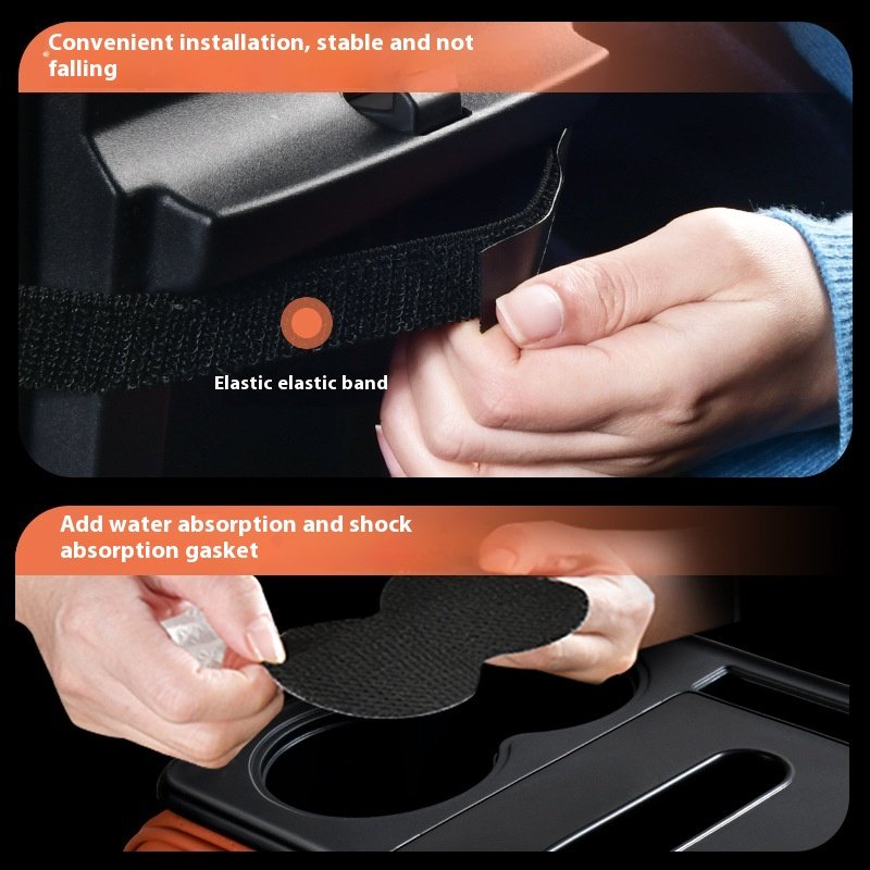 Car-Specific Central Leather Elbow Heightening Cushion ABS Armrest Box Protective Pad Universal Front Cup Holder & Tissue Box