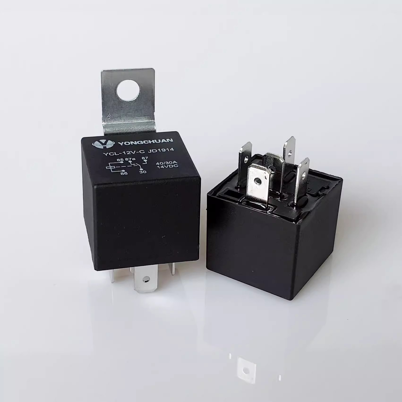 40A SPST Waterproof 4 Pin 12V Automotive Relay with Wires Harness and Socket for Car Truck Motorcycle Boat