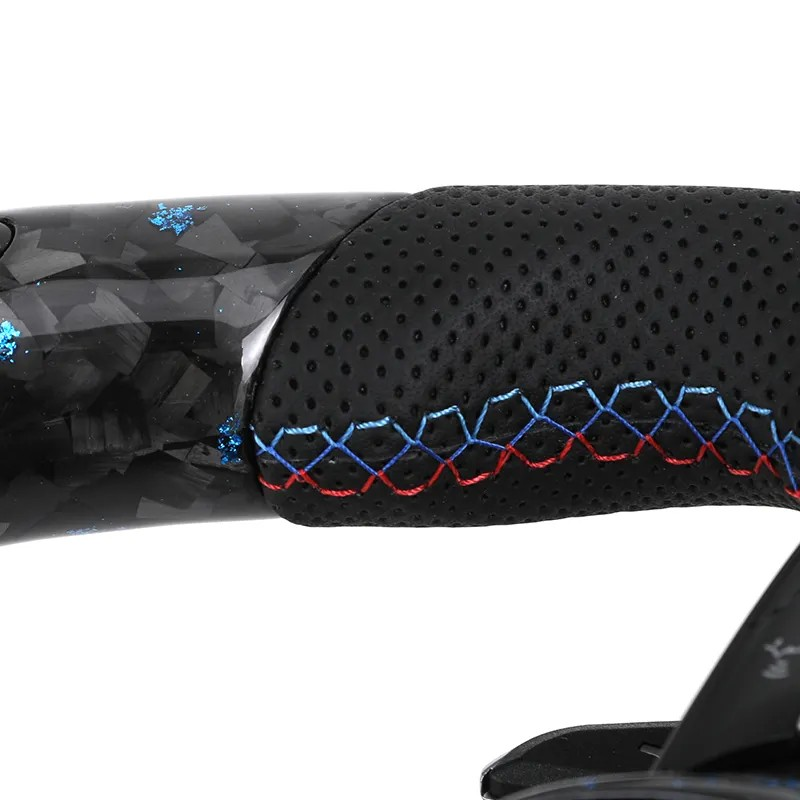 With LED Display Leather Forged Carbon M Sport Steering Wheel for BMW F10 F15 F20 F22 F30 F32 F36 M4 F82 M3 F80 E87 E90 E92 E60
