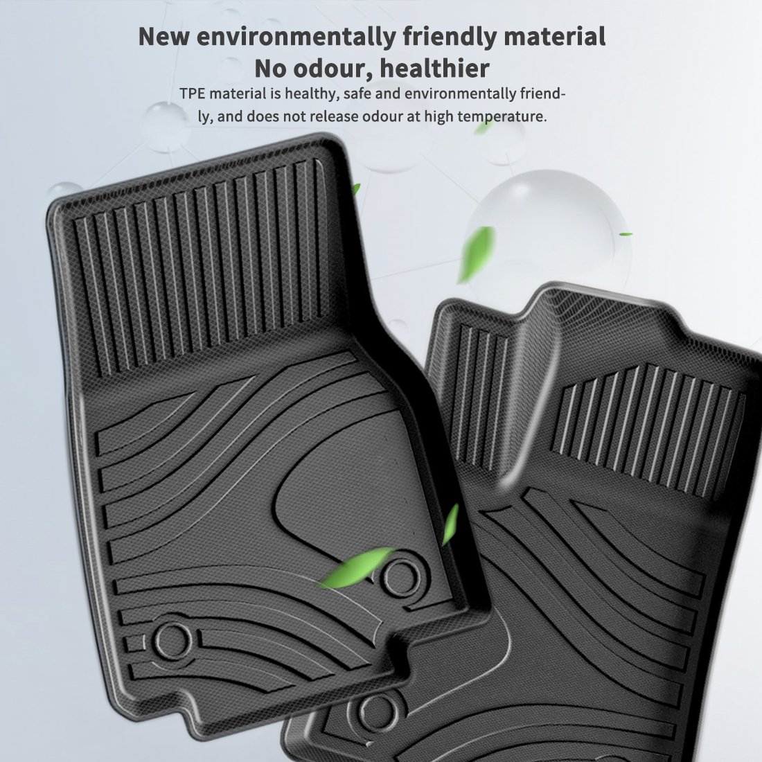 Muchkey Customized Car Accessories Car Carpet Anti-Slip Rubber Waterproof 5D TPE Car Floor Mats for Honda Civic CRV CR-V HR-V