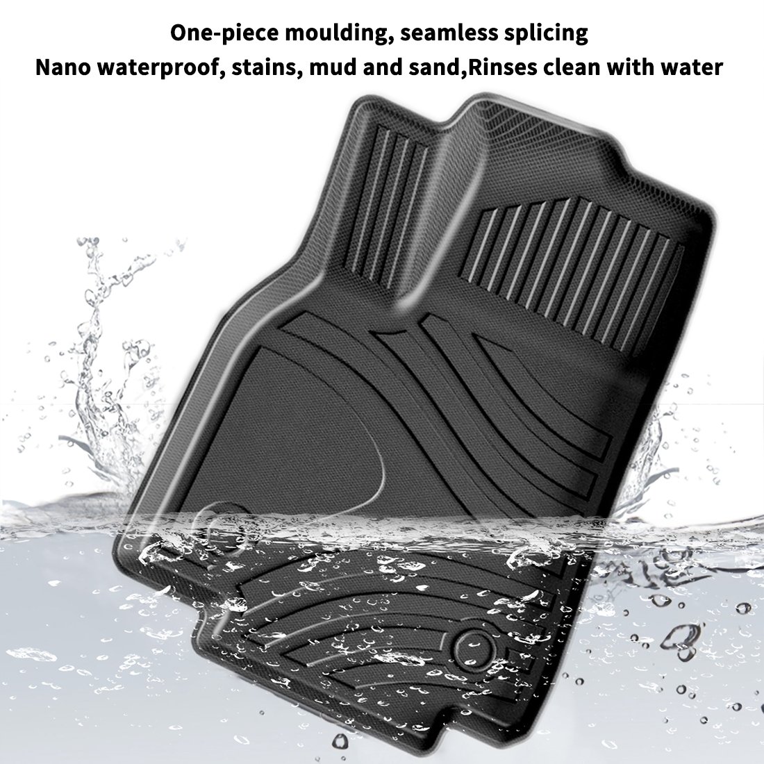 Muchkey Customized Car Accessories Car Carpet Anti-Slip Rubber Waterproof 5D TPE Car Floor Mats for Honda Civic CRV CR-V HR-V