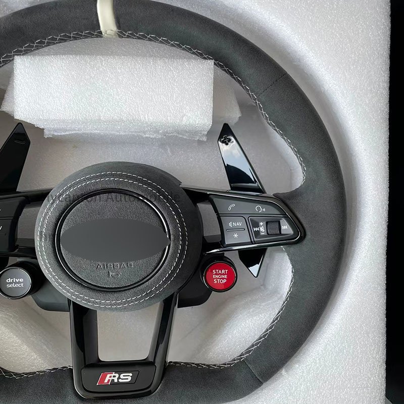 Direct sale wholesale price fine workmanship Alcantara steering wheel For Audi A4L A3 A6L car steering wheel