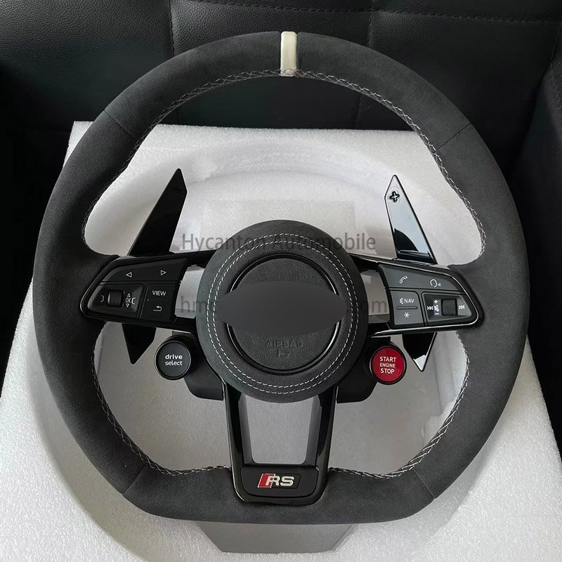 Direct sale wholesale price fine workmanship Alcantara steering wheel For Audi A4L A3 A6L car steering wheel