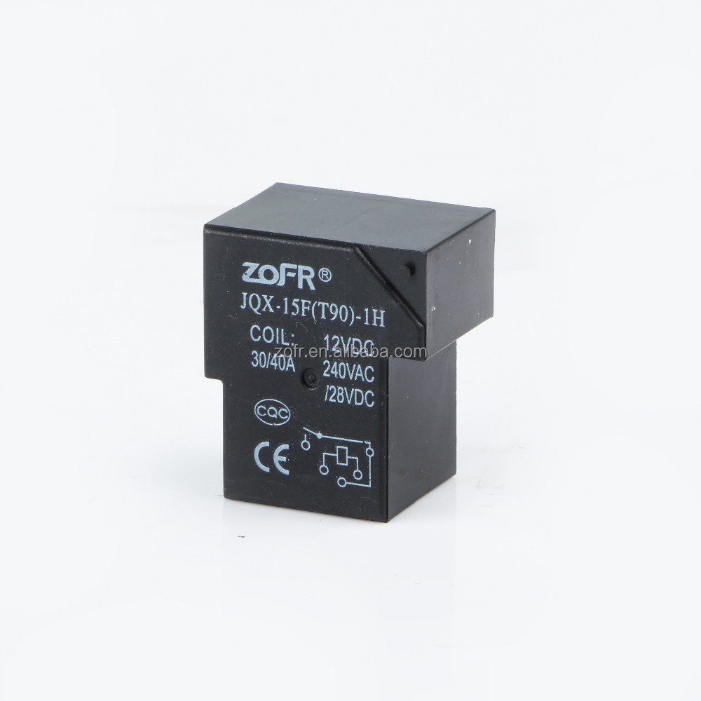 JQX-15F Power Relay 5PIN SPST 24v 30A Relay protection 12v Auto Control Relays