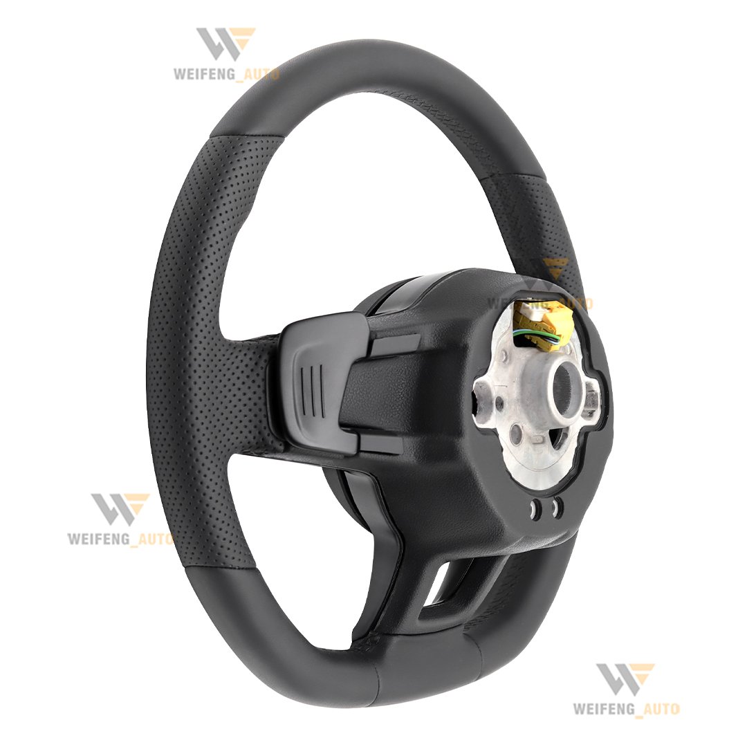 Full Leather Car Steering Wheel with Paddle Shifter for VW Golf 6 7 MK6 7 Jetta Touareg Passat Phaeton Tiguan Magotan Polo