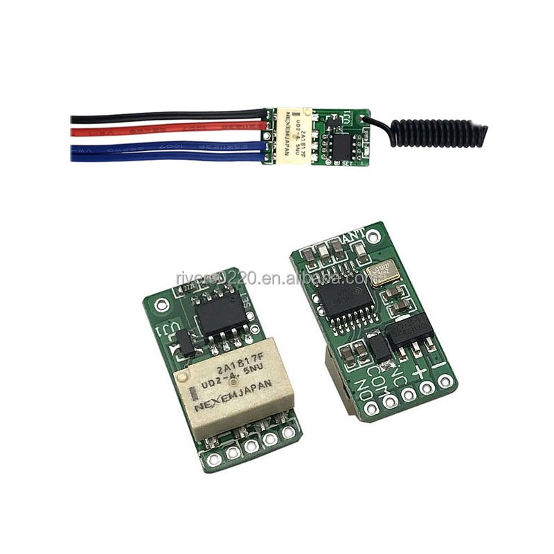 RF Wireless Remote Control Switch 433mhz Transmitter Receiver 3.7v 5v 6v 9v 12v Battery Power Mini Small Relay Controller Module