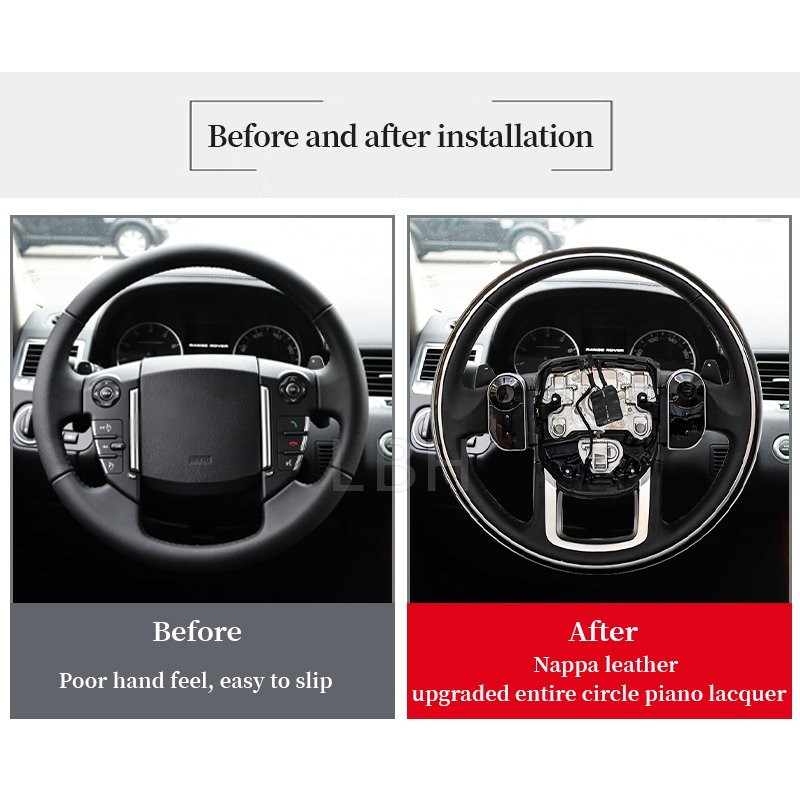 New Car Steering Wheel Fit for 2010-2013 Range Rover Sport 2013-2015 Land Rover Freelander 2 2010-2016 Land Rover Discovery 4