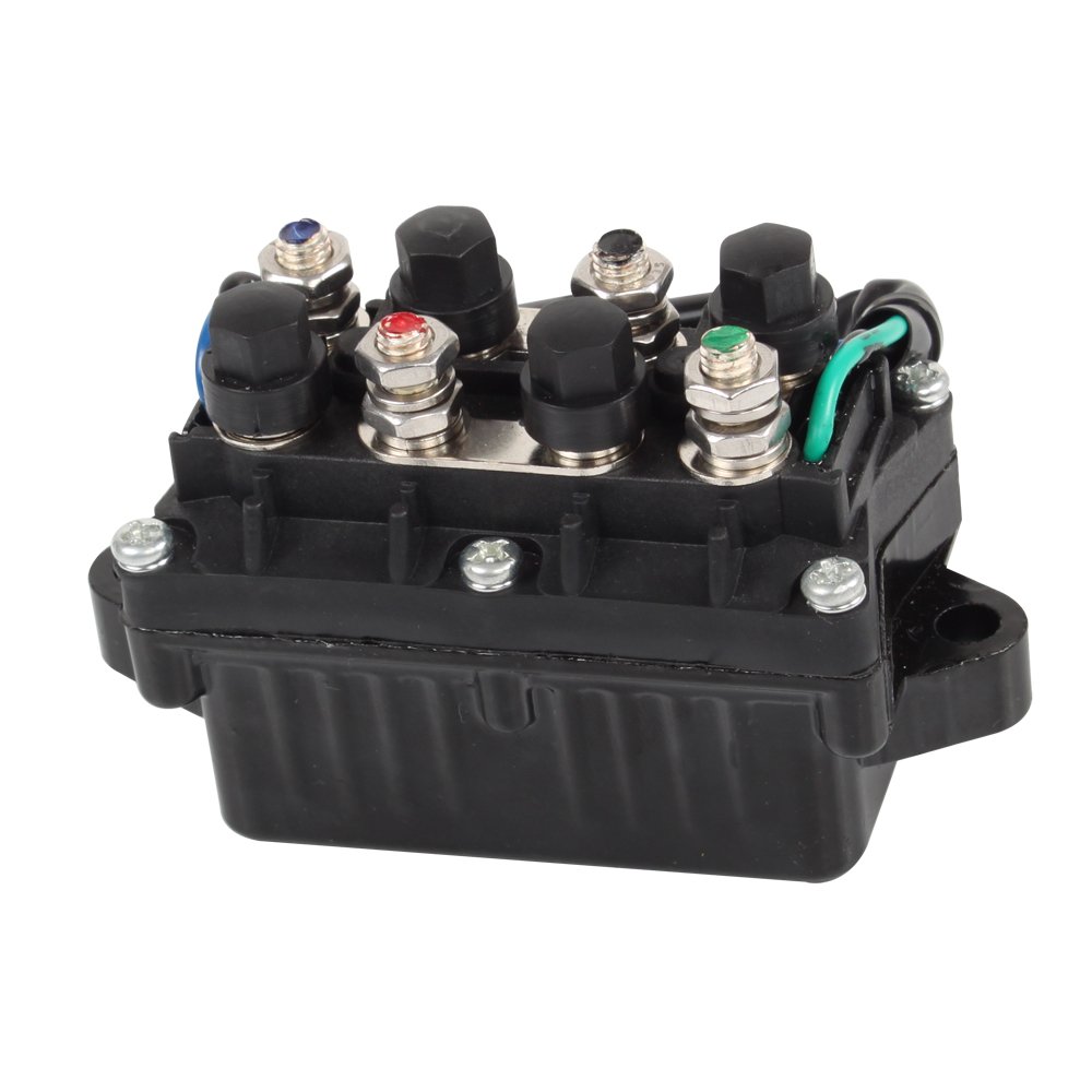 WZUAFU Boat Power Trim and Tilt Solenoid Relay Assy Compatible with 3 Pin Replacement 61A-81950-01-00 61A-81950-00-00