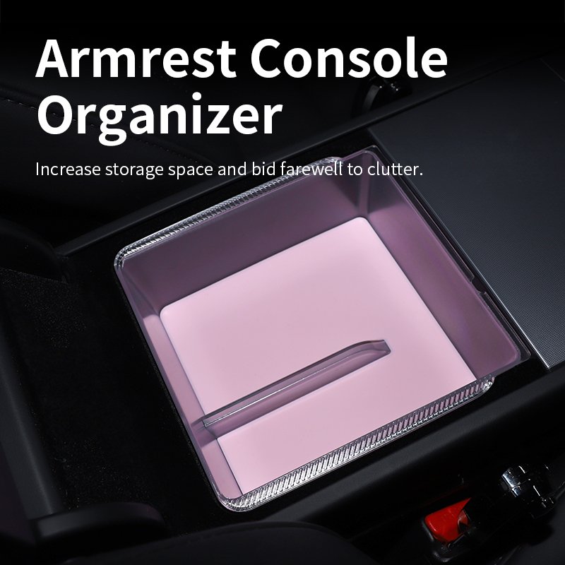 Armrest Console Organizer Compatible With 2024 Tesla Model 3 Durable Center Console Storage Box