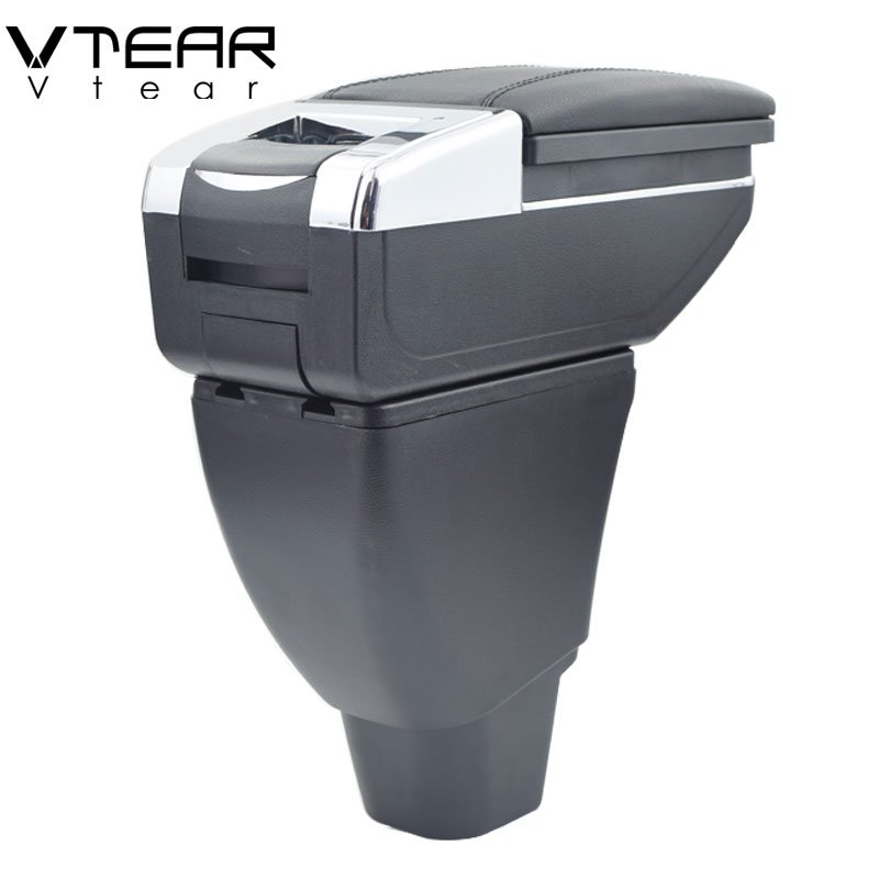 Vtear for Great Wall Hover Haval M4 Accessories Car Armrest Leather Arm Rest Usb Interface Storage Box Console Interior