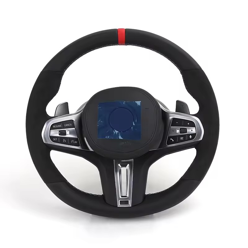 Customized M Sport Alcantara Leather Steering Wheel for BMW G20 G30 G21 G81 G31 G82 G11 G12 G15 G16 F87 F98 F95 X7 G07 M3 M5