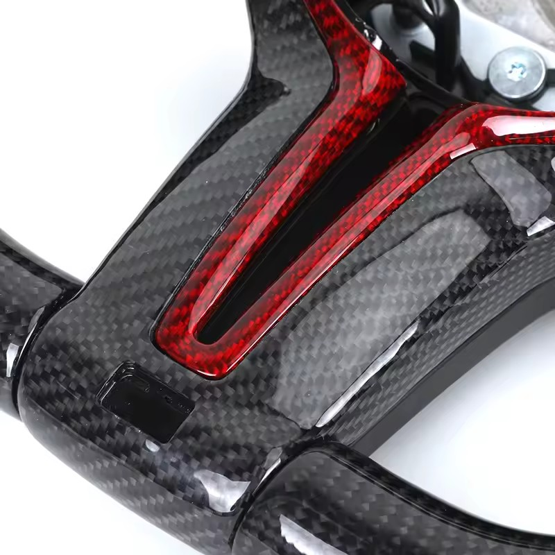 M Sport Carbon Blade Paddle Half Alcantara Leather Steering Wheel for BMW 5 Series F10 M5 F30 E60 E61 F15 F20 M3 F80 F07 E90 F82
