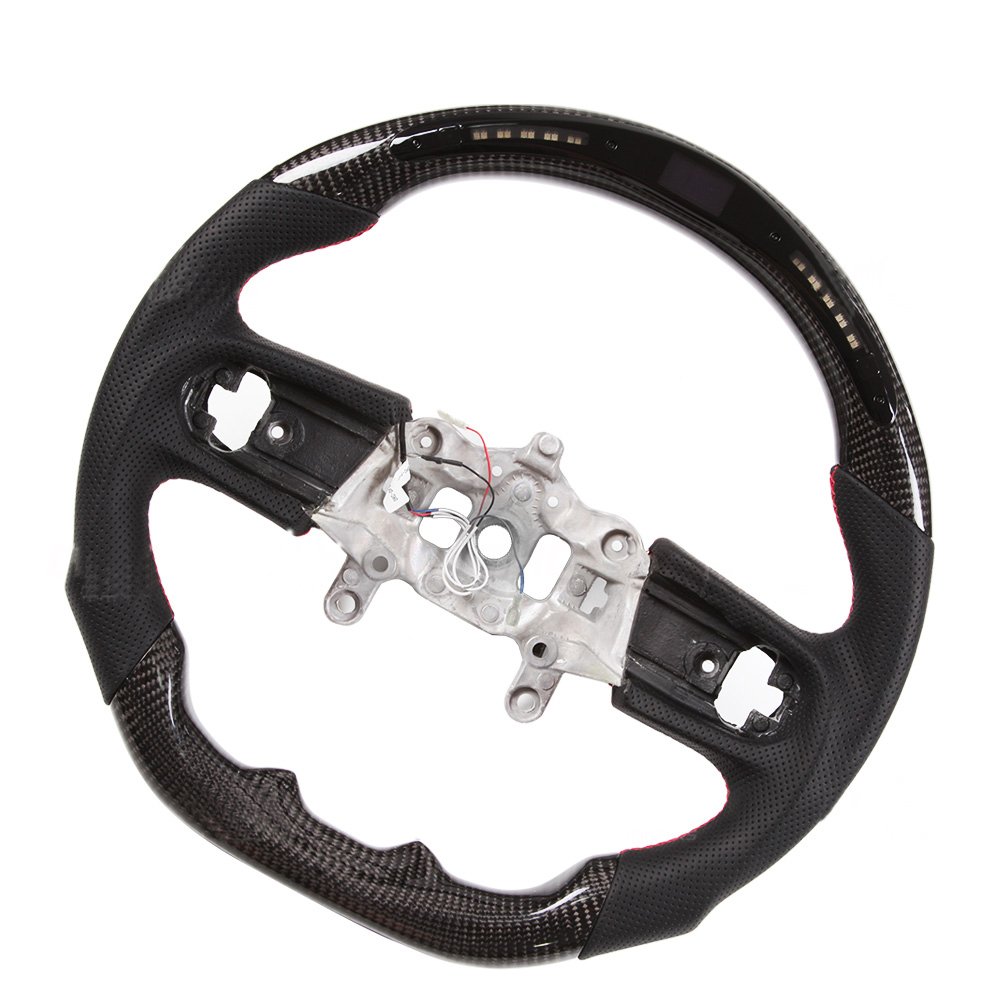 LED RPM Car Steering Wheels Fit for Jeep JL Wrangler JL JK exhaust accessories Carbon Fiber Steering Wheel