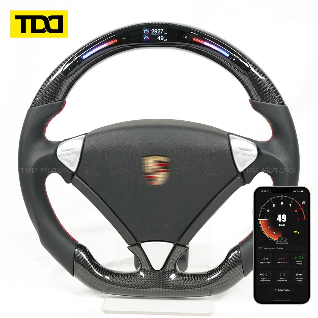 Customized Making LED Steering Wheel For Porsche Cayenne Turbo GTS