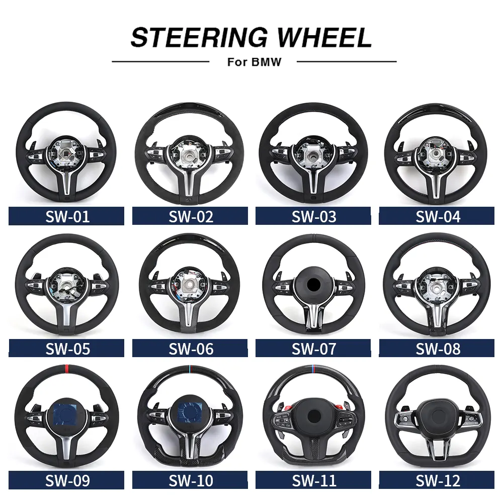 Car interior accessories for BMW F10 F30 E90 E92 F11 F80 F82 F83 F85 F86 F87 X3 X4 X5 leather steering wheel